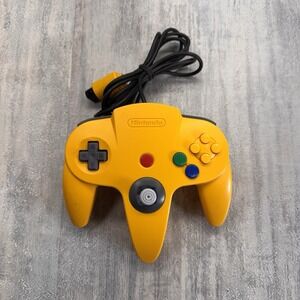 Nintendo 64 Yellow Controller Authentic OEM N64 Original Tight Joystick Tested
